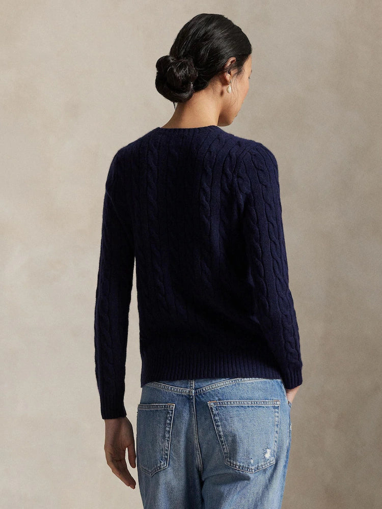 RL Navy Cable Jumper
