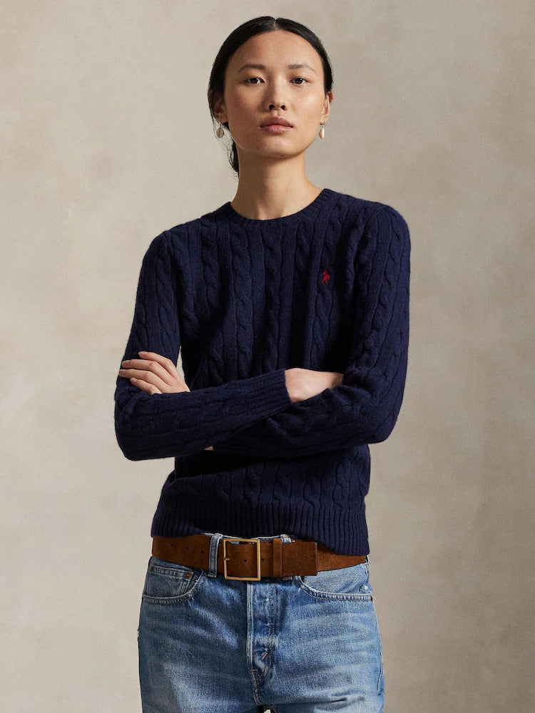 RL Navy Cable Jumper
